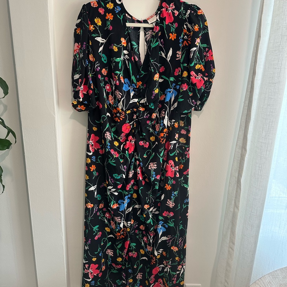 a new day Black Floral Long Sleeve Dress